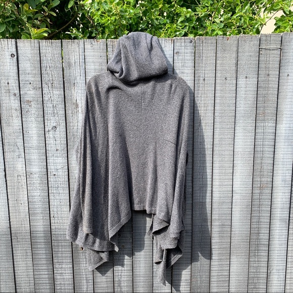 Roxy Grey Cardigan hooded Sz. Large - Picture 5 of 6